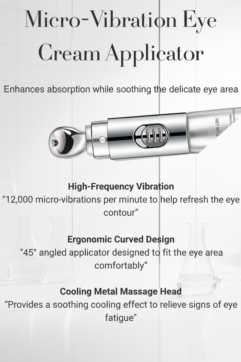 Electric Massage Eye Cream – Hyaluronic Acid Firming & Anti-Wrinkle