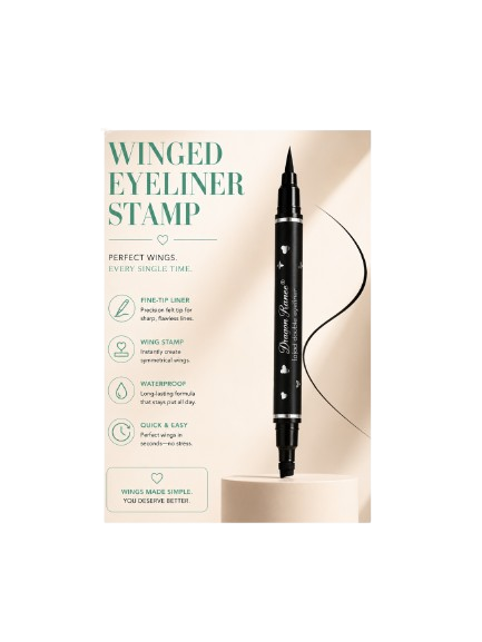 Winged Eyeliner Stamp 2-in-1