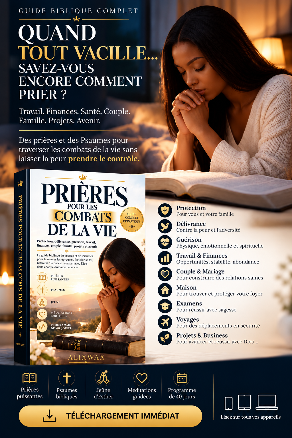 PRIÈRES POUR LES COMBATS DE LA VIE