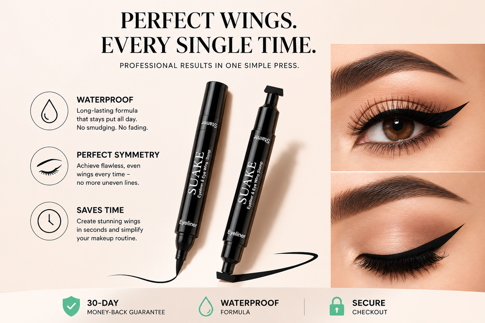 waterproof Winged Eyeliner Stamp tip for precise application